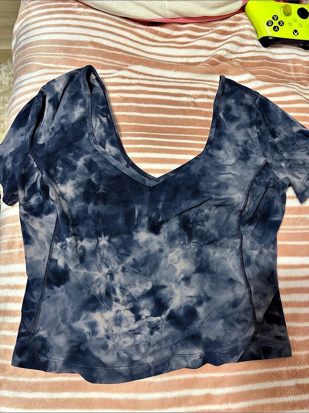lululemon Align T-Shirt Tie-Dye Top Blue & Gray